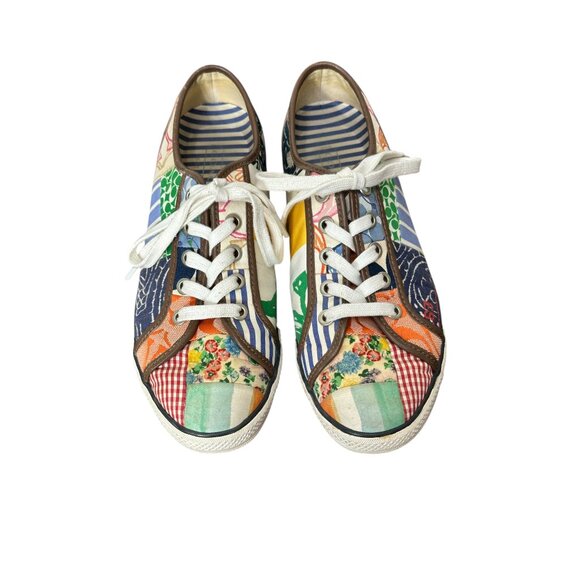 Coach patchwork sneakers Daphney style Size 7M - Picture 1 of 5